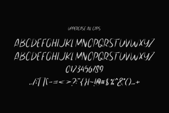Creations Brush Font PNG with transparent background - Preview 3