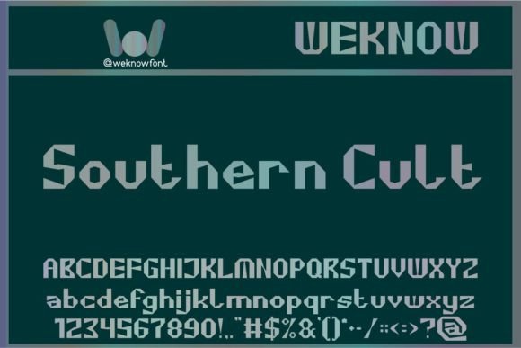 Cubism Font - Preview 1