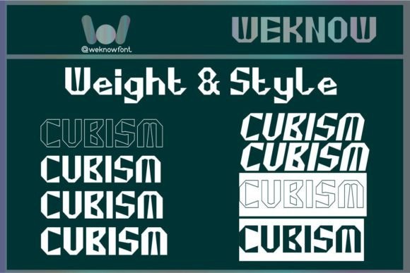 Cubism Font - Preview 6