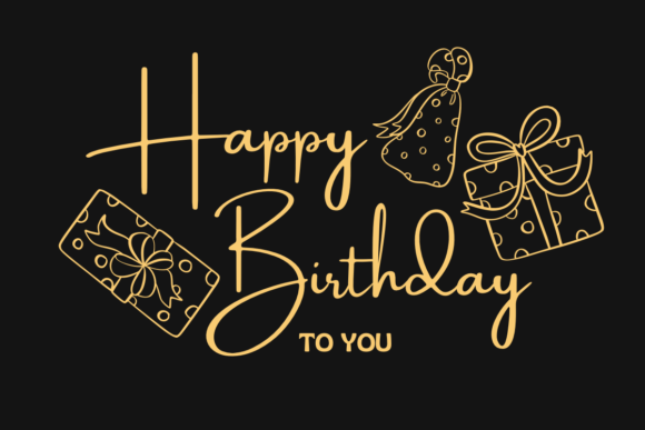 Cute Gift Birthday Font - Preview 4