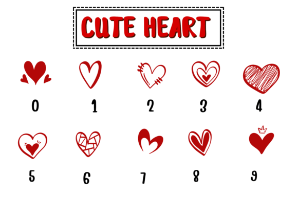 Cute Heart Font - Preview 3