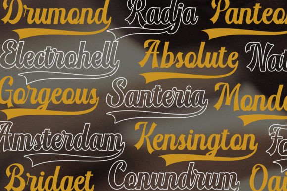 Detourne Font PNG with transparent background - Preview 5
