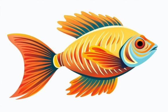 Fish Art Fish Print Graphic Crafts By Ranya Art Studio