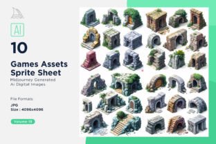 Games Assets Sprite Sheet Set Graphic by shahsoft · Creative Fabrica