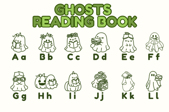 Ghosts Reading Book Font - Preview 1