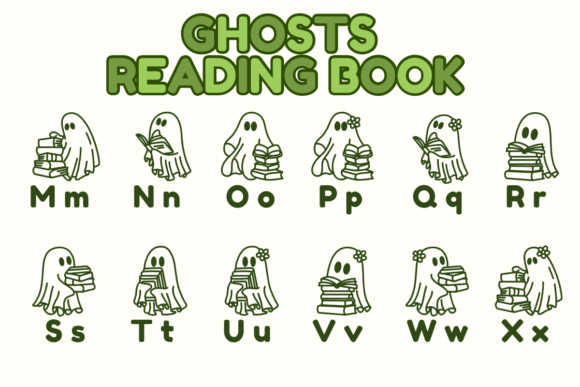 Ghosts Reading Book Font - Preview 2