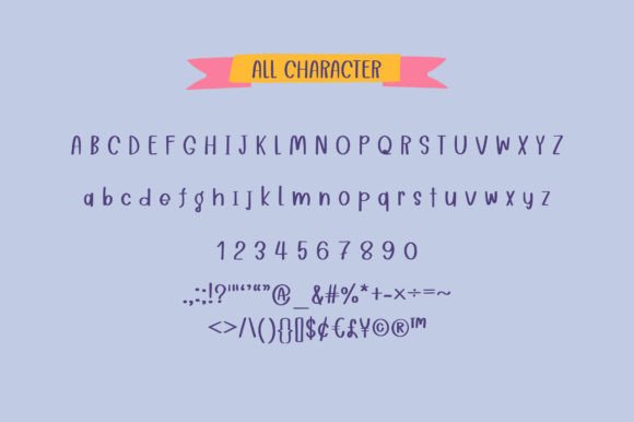 Happy Hand Font Font PNG with transparent background - Preview 1