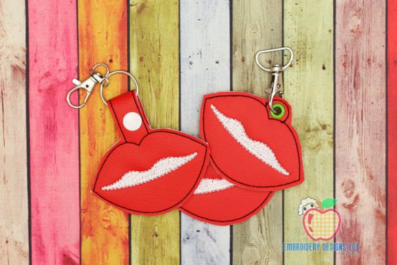 Hot Lips Keyfob Keychain ITH