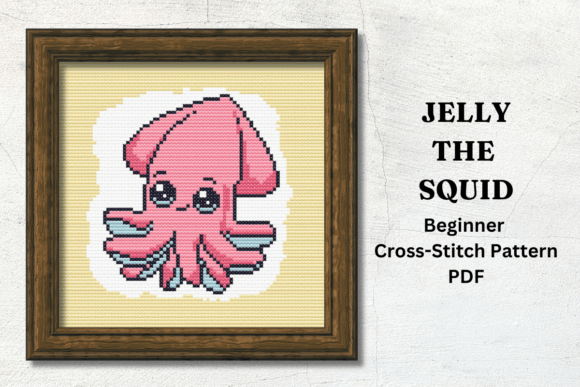 Jelly the Squid Marine Animal Pattern #3