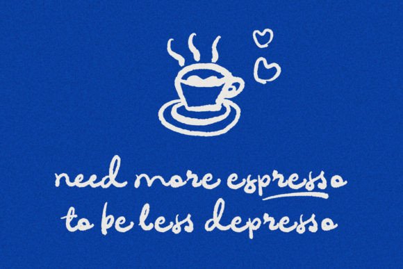 Morning Brew Font PNG with transparent background - Preview 1