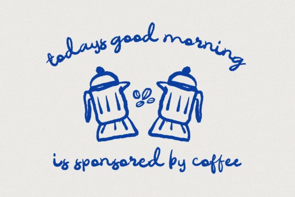 Morning Brew Font PNG with transparent background - Preview 2