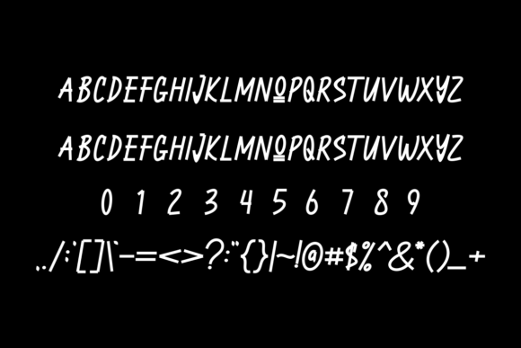 Ononex Brush Font PNG with transparent background - Preview 2