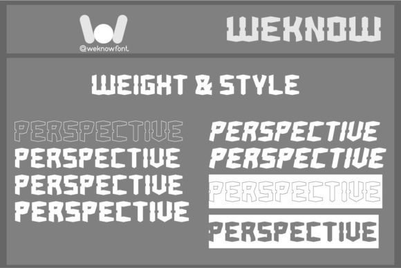Perspective Font font preview - 5