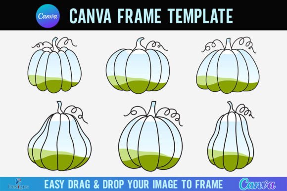 Pumpkin Canva Frame Template Fall Season