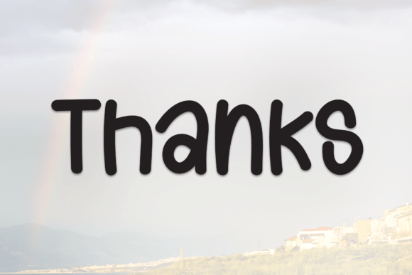 Rainbow Rustic Font PNG with transparent background - Preview 6