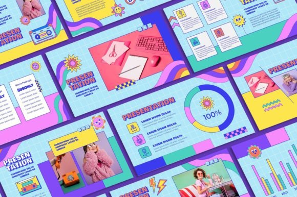 Vibrant Retro Powerpoint Template