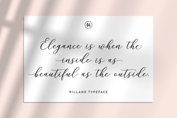 Rilland Font PNG with transparent background - Preview 3