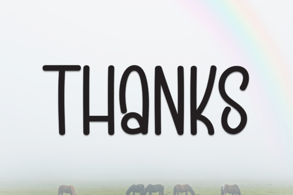 Rustic Rainbow Font PNG with transparent background - Preview 6