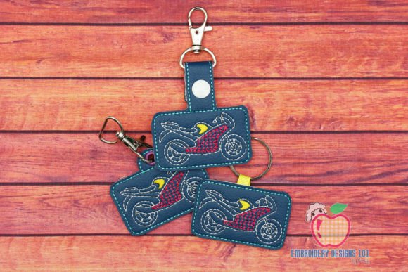 Sports Bike ITH Snaptab Keyfob
