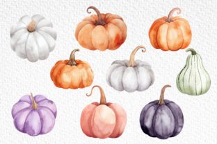 19 Watercolor Pumpkins Clipart PNG Files Graphic by CrossWithMe ...