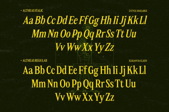 Altheas Font - Preview 1