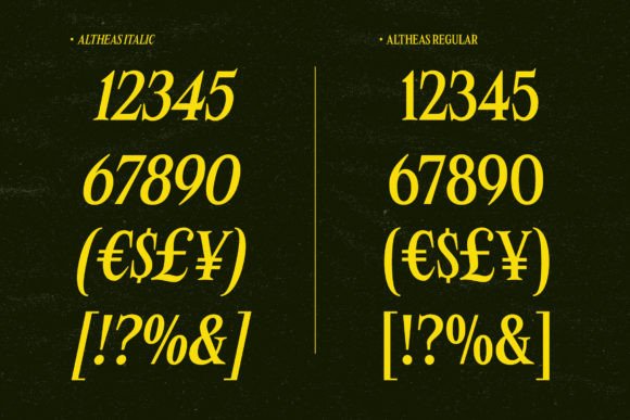 Altheas Font - Preview 2