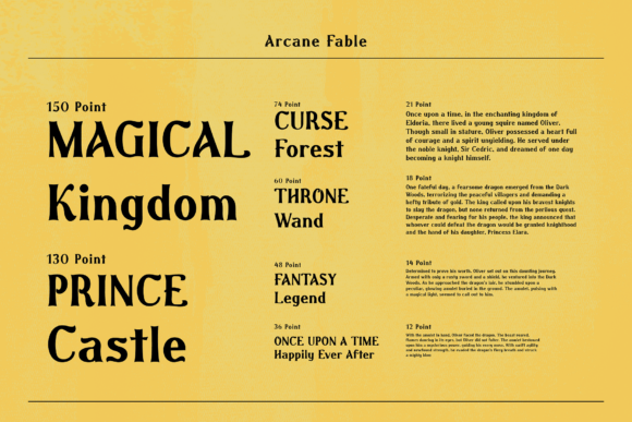 Arcane Fable Font - Preview 5