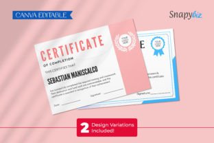 Certificate Completion Canva Template Graphic by SnapyBiz · Creative ...