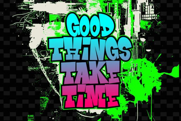 Green Toxic Font - Preview 5
