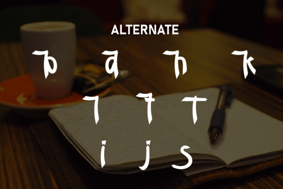 Night Notes Font PNG with transparent background - Preview 6