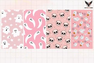 Pastel Halloween Wallpaper Clipart PNG Graphic by VictoryHome ...