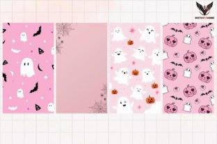 Pastel Halloween Wallpaper Clipart PNG Graphic by VictoryHome ...