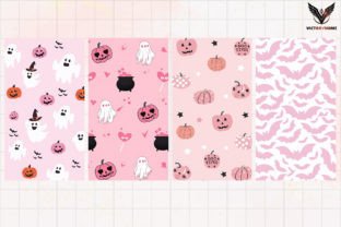 Pastel Halloween Wallpaper Clipart PNG Graphic by VictoryHome ...