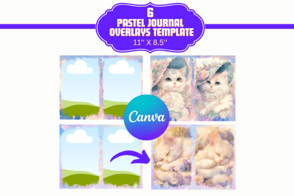 Pastel Junk Journal Canva Template
