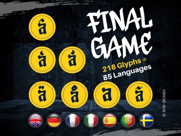 Rhb Final Game Font PNG with transparent background - Preview 2