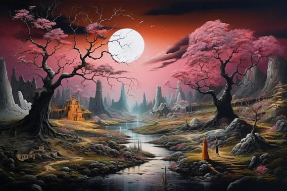 Visual arts Surrealistic landscapes