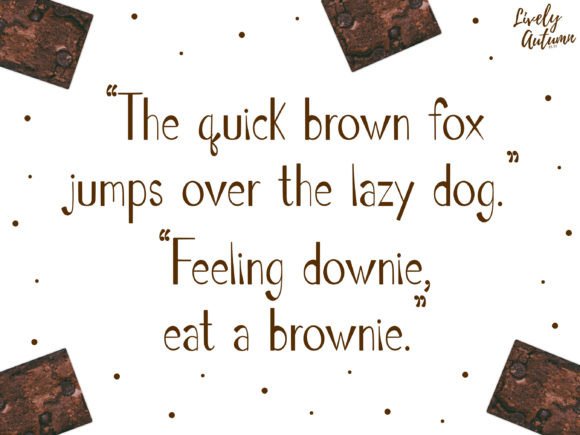 Brownie Font - Preview 3