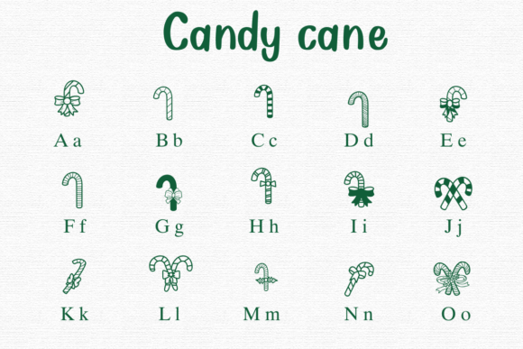 Candy Cane Font - Preview 1