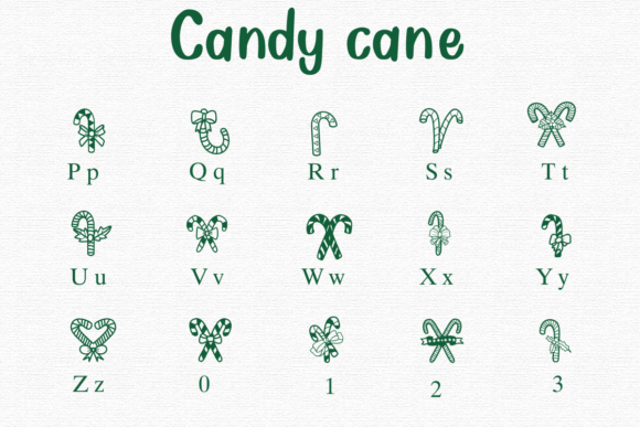 Candy Cane Font - Preview 2
