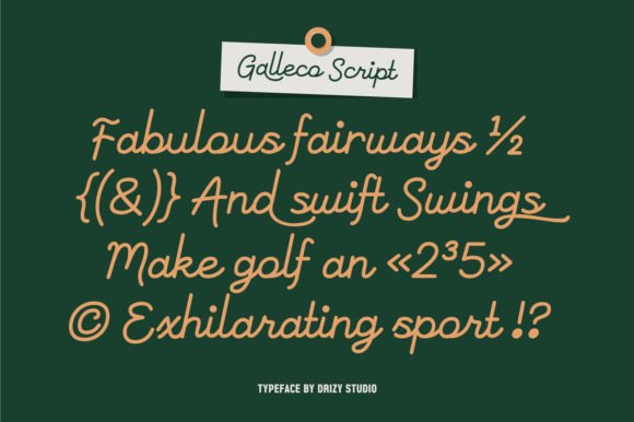 Galleco Font PNG with transparent background - Preview 1