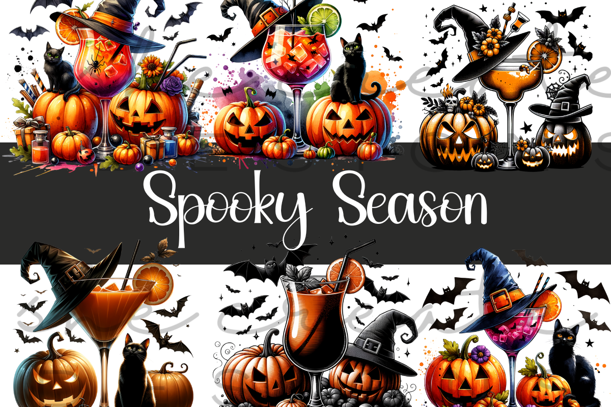 Halloween Clipart Design PNG Graphic by melina wester · Creative Fabrica