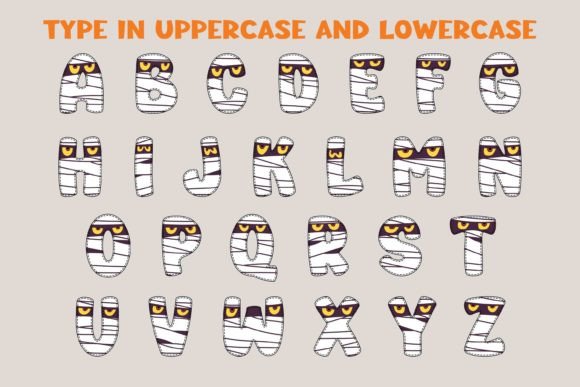 Halloween Mummy Font - Preview 1