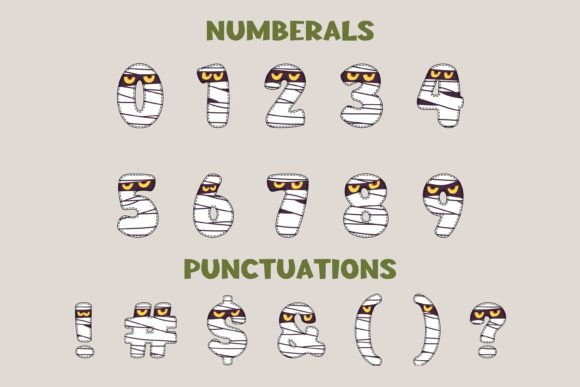 Halloween Mummy Font - Preview 2