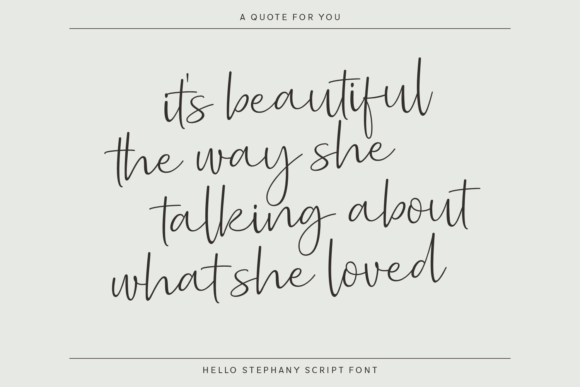 Hello Stephany Font PNG with transparent background - Preview 3