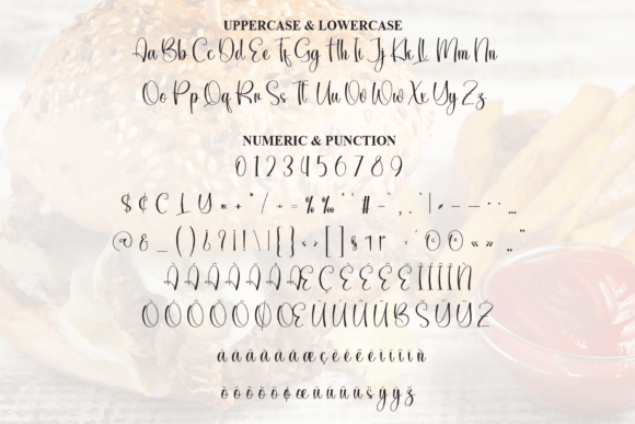 Junkfood Font PNG with transparent background - Preview 6