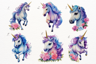 Magical Unicorns Clipart Graphic by HouseOfClipart · Creative Fabrica