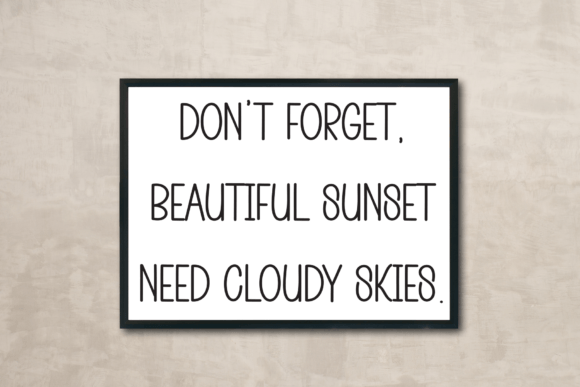 Natural Typing Font PNG with transparent background - Preview 2