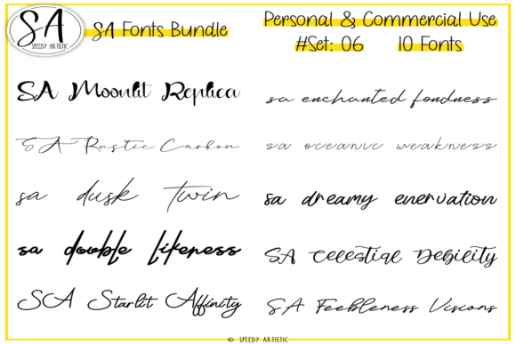 Script And Handwritten Fonts Bundle 5 Fonts