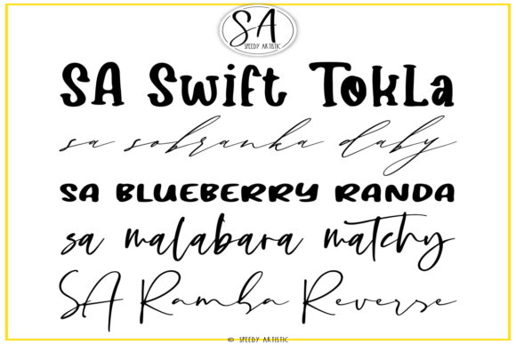 Script and Handwritten Bundle 9 Font PNG with transparent background - Preview 2