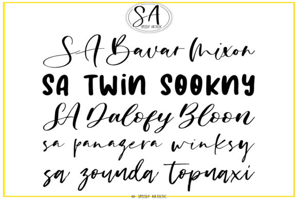 Script and Handwritten Bundle 10 Font PNG with transparent background - Preview 1